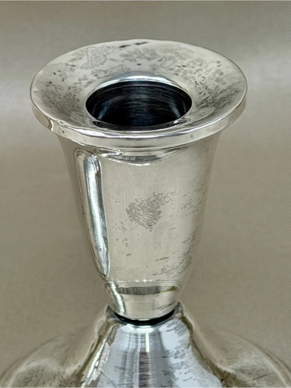 Vintage Duchin Creation Sterling Silver Weighted Candlesticks Pair MCM